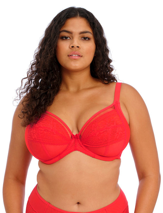 Elomi Kendra Underwire Plunge Bra, CHERRY