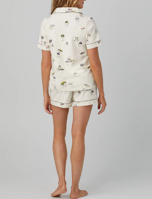 Bedhead Wild Mushroom Short Sleeve Shorty Set