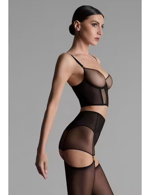 Maison Close L'Amoureuse Shorty w Zip and Suspender