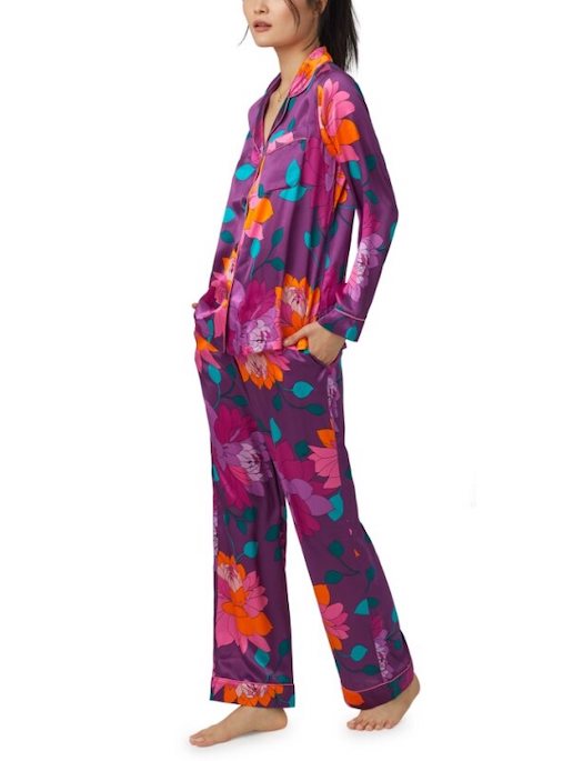 Bedhead X Trina Turk Evening Bloom Silk Classic PJ