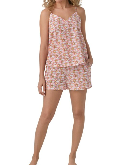 Bedhead Follow The Sun Woven Tana Lawn® Shorty PJ Set Made with Liberty Fabrics Cami Boxer Set