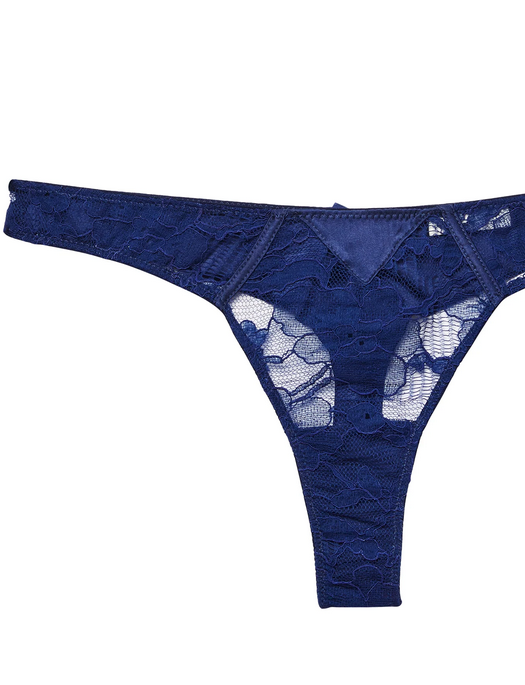 Fleur du Mal Magnolia Lace Thong