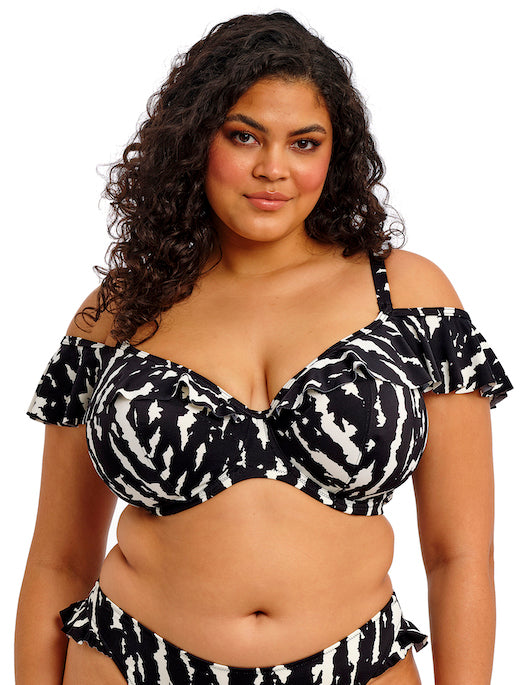 Elomi Swim Echo Shell Ruffle Bikini Top