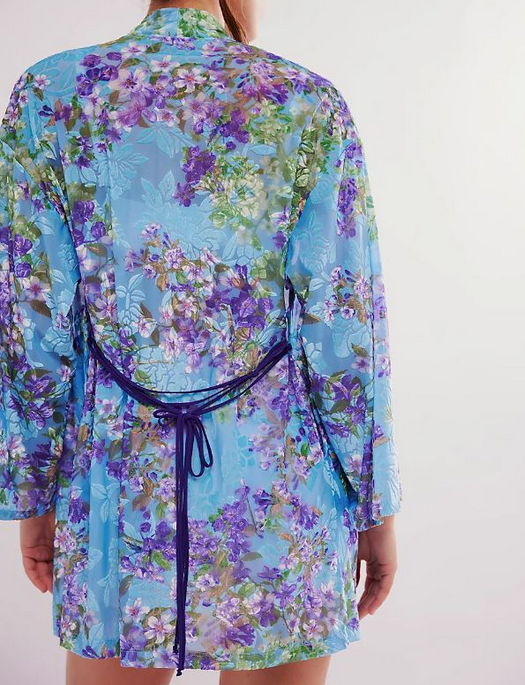 Only Hearts Lavender Bouquet Kimono