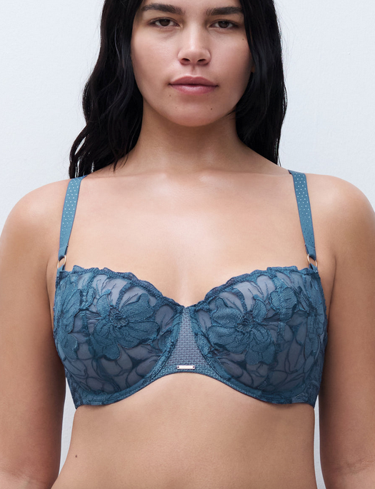 Chantelle Fleurs Signature Lace Unlined Demi Bra