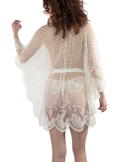 Shell Belle Iris Spot Kimono