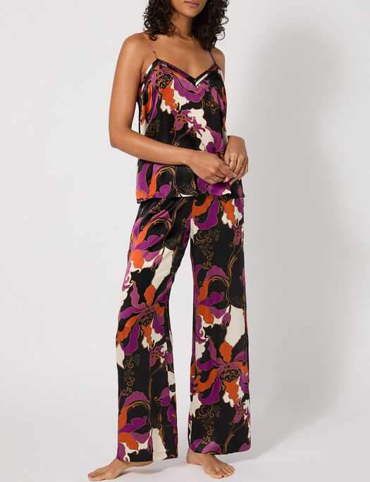 Bedhead x Trina Turk Silk Fall Floral Tank & Pant Set