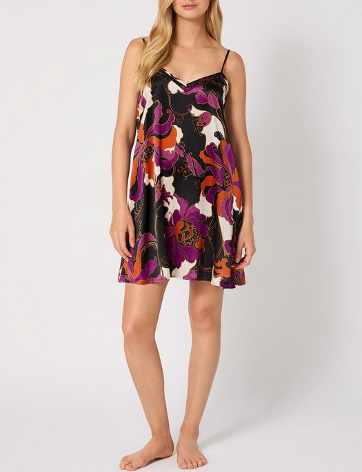 Bedhead x Trina Turk Fall Floral Silk Chemise