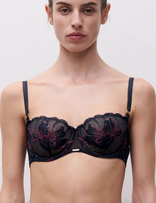 Chantelle Fleurs Lace Unlined Demi Bra