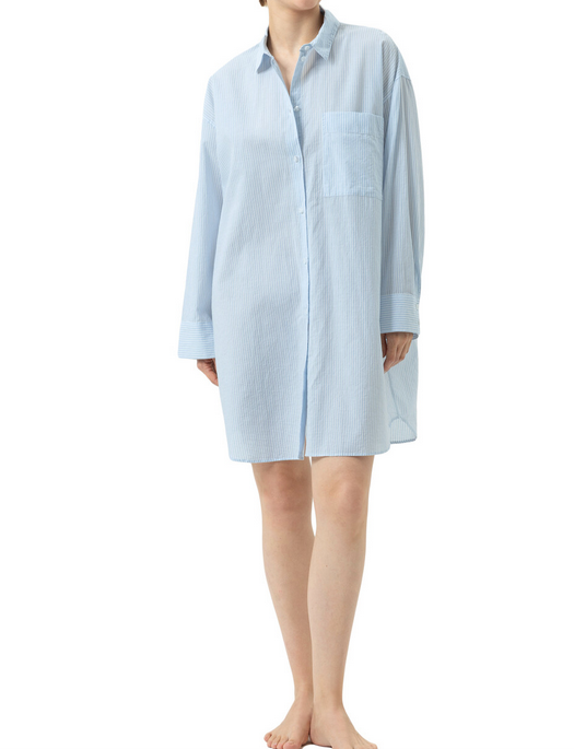 Mey Cotton Stripes L/S Sleepshirt