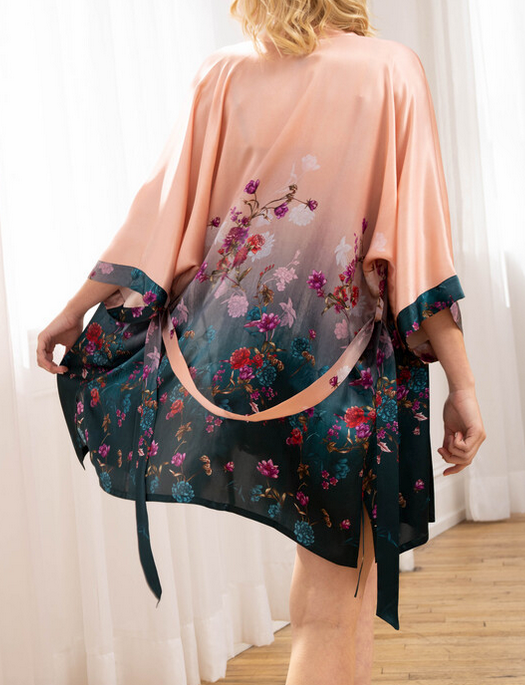 Samantha Chang Silk Classic Short Kimono
