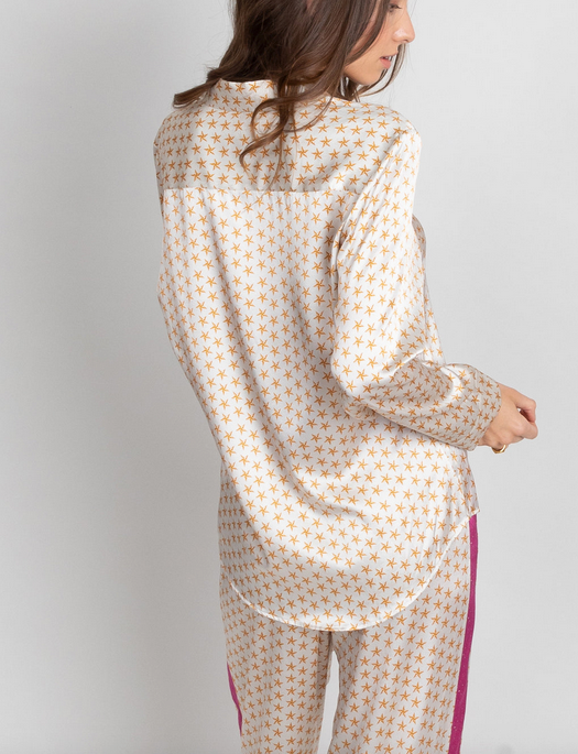 Jessica Russell Flint Cream Stars PJ Set