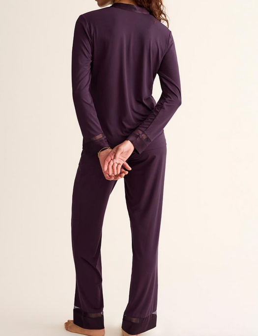 Fleur't Tuxedo Long PJ Set