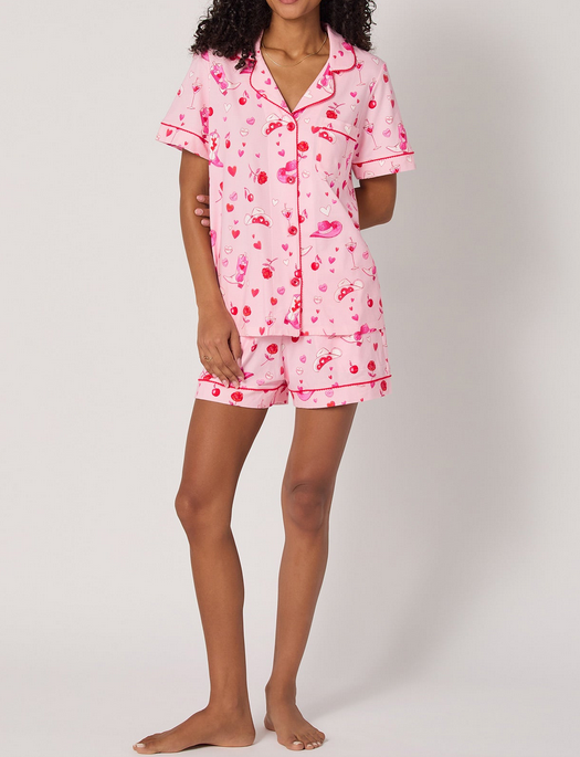 Bedhead Giddy Up Galentine S/S Shorty PJ Set