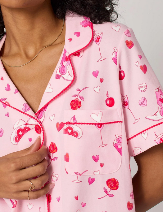 Bedhead Giddy Up Galentine S/S Shorty PJ Set