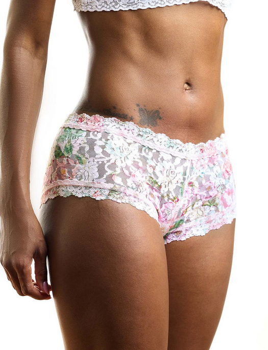 Hanky Panky Printed Signature Lace Boyshort Top Drawer Lingerie Hanky Panky Printed Signature Lace Boyshort Top Drawer Lingerie