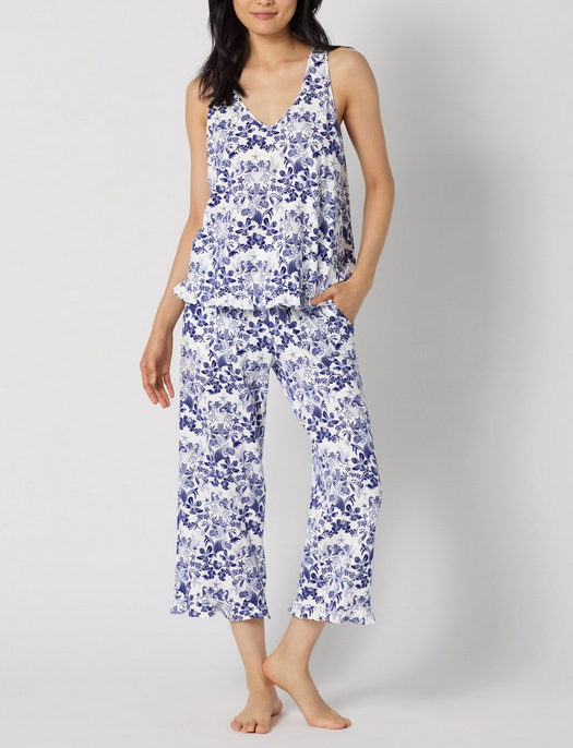Bedhead Under the Sea Ruffle Tank Crop Set