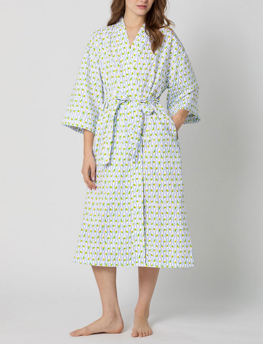 Bedhead Limoncello Stripe Maxi Kimono