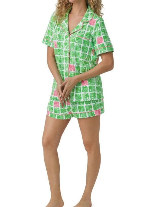 Bedhead x Trina Turk Elephants Shorty PJ Set