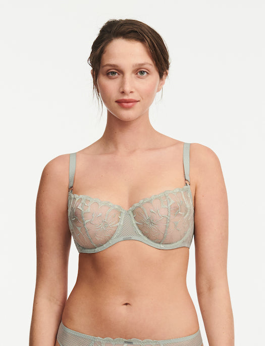 Chantelle Fleurs Lace Unlined Demi Bra
