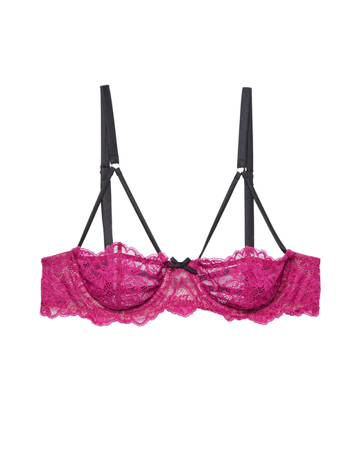 Fleur du Mal Roxy Lace Half Cup Bra