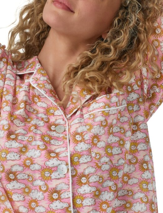 Bedhead Follow The Sun Long Sleeve Classic Woven Tana Lawn® PJ Set Made with Liberty Fabrics