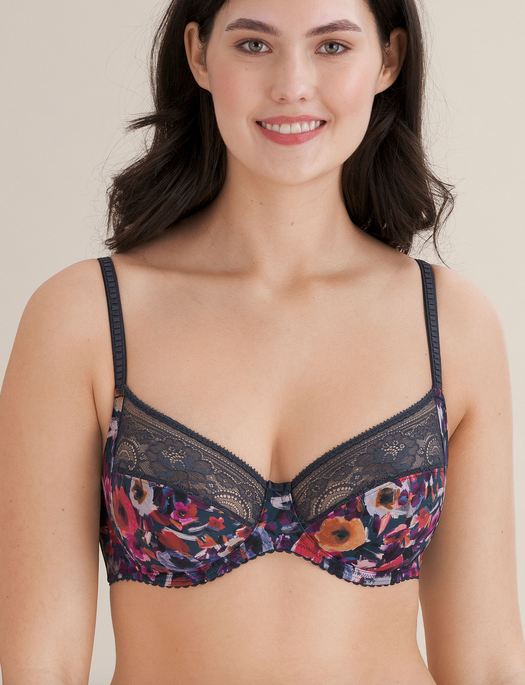 Conturelle Art Floral Wired Bra