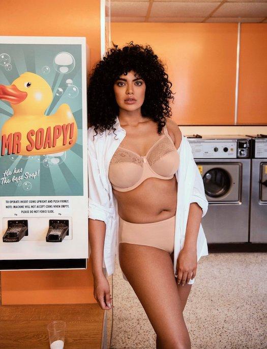 Elomi Morgan Underwire Banded Stretch Lace Bra, SAHARA BRA - BASIC - CLASSIC ELOMI