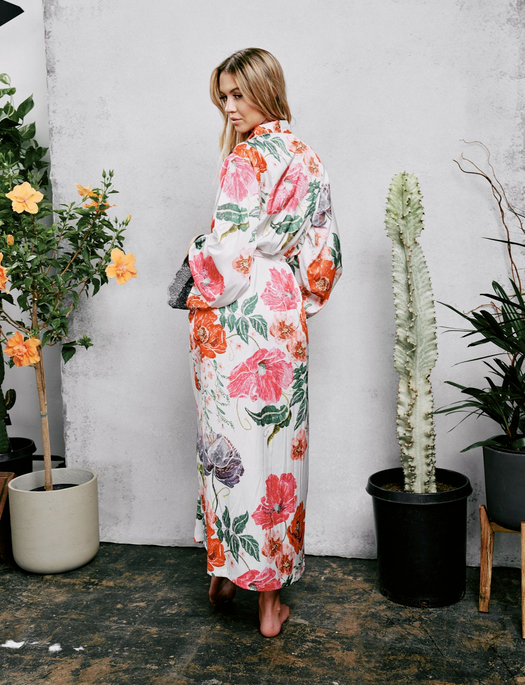 Kilo Brava The Satin and Lace Collection Maxi Robe