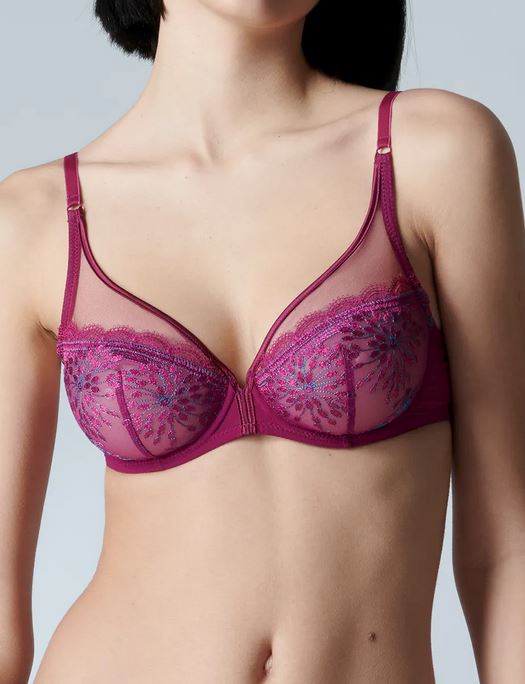 Simone Perele Singuliere Underwire Plunge Bra BRA - FASHION - FASHION BRA 2 $111-$140 SIMONE PERELE SYRAH 38F