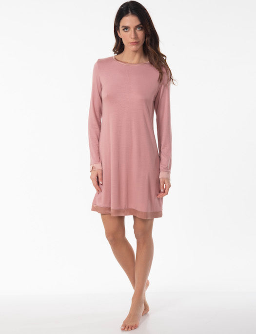 Valery Macarons Round Neck Nightdress SLEEPWEAR - SLEEPSHIRT - SLEEPSHIRT 2 ($101-$200) Valery ORTENSIA V