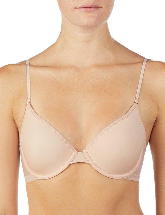 On Gossamer Next to Nothing TShirt Bra BRA - BASIC - T-SHIRT ON GOSSAMER CHAMPAGNE 32DDD
