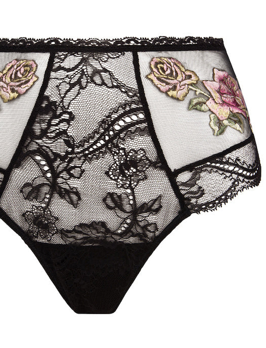 Lise Charmel Desir de Roses Retro Brief PANTY - BRIEF - FASHION Lise Charmel ROSE EBENE LG