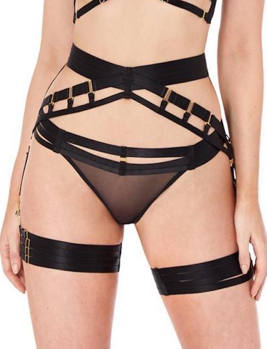 Bordelle Art Deco Multi Strap Thong PANTY - THONG - FASHION Bordelle