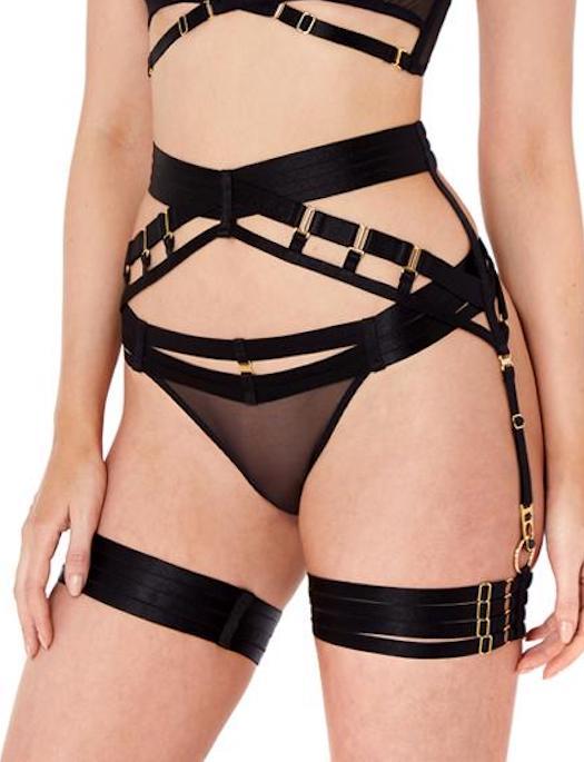 Bordelle Panel Suspender ACCESSORIES - GARTER BELTS Bordelle 