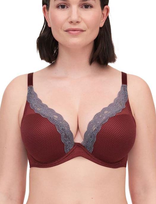 Passionata Brooklyn Plunge Bra BRA - FASHION - FASHION BRA 1 -$110 PASSIONATA FIG/CHESTNUT 38F