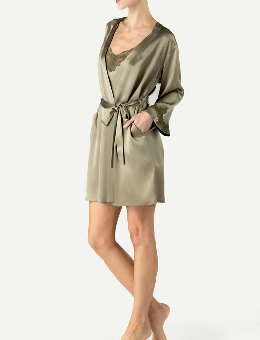 NK Imode Morgan Short Silk Robe