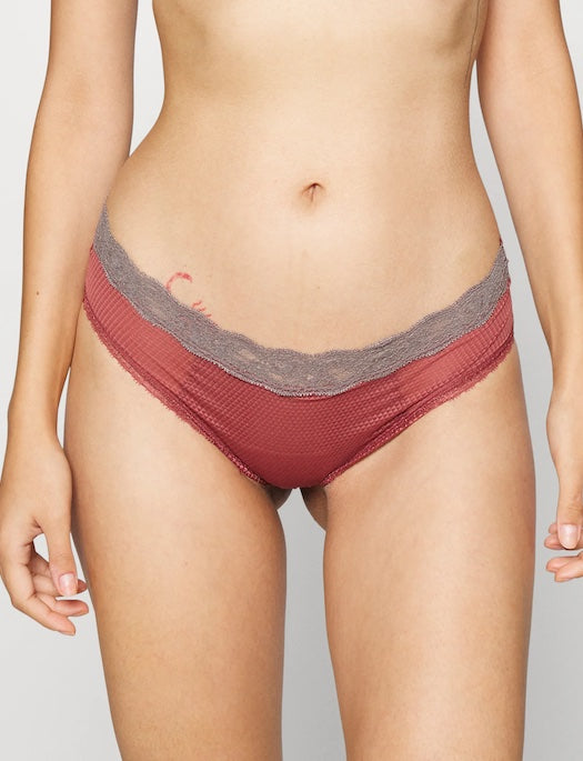 Passionata Brooklyn Hipster PANTY - BOYSHORT - FASHION PASSIONATA FIG/CHESTNUT XL