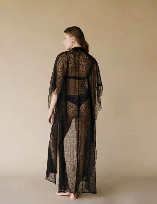 Entos Lingerie Kiharu Kimono SLEEPWEAR - ROBE - ROBE 4 ($301-$500) Entos