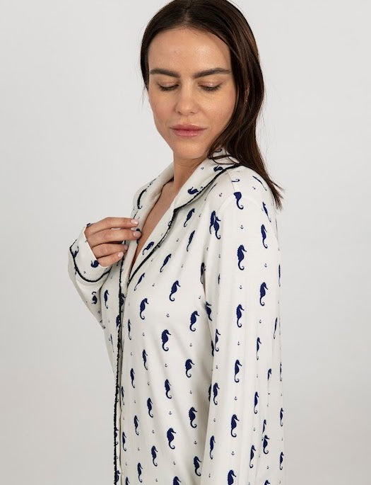 Aspen Dream Bamboo Slim Silhouette Long Set SLEEPWEAR - PAJAMAS - PAJAMAS 2 ($101-$200) Aspen Dream