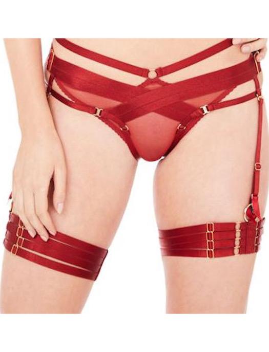 Bordelle Bondage Webbed Garter ACCESSORIES - GARTER BELTS Bordelle 