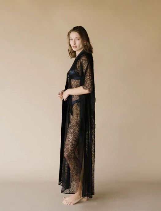 Entos Lingerie Kiharu Kimono SLEEPWEAR - ROBE - ROBE 4 ($301-$500) Entos