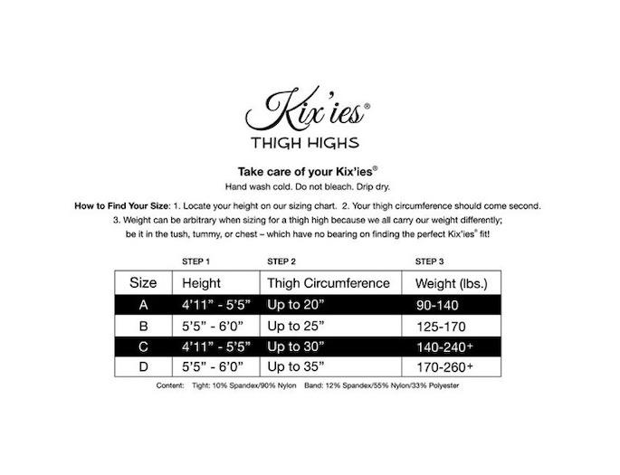 Kix'ies Lois Back Seam Sheer Thigh High ACCESSORIES - HOSIERY Kix'ies 