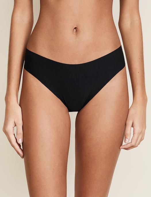 Commando Butter Mid-Rise Thong PANTY - THONG - ODD COMMANDO BLACK LG