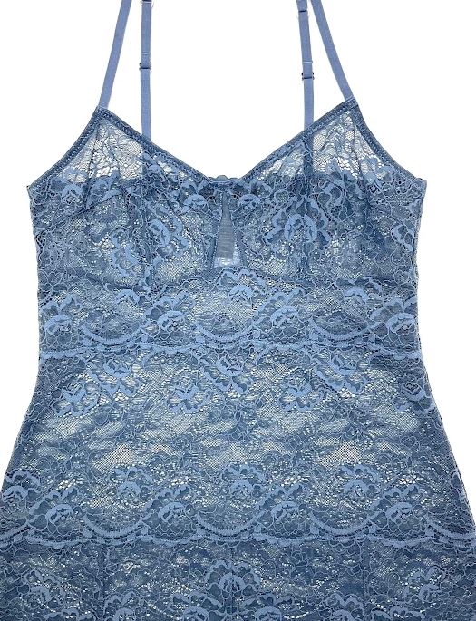 Samantha Chang All Lace Classic Chemise Set SLEEPWEAR - CHEMISE - CHEMISE 2 ($101-$200) SAMANTHA CHANG INDIGO GLAZE MD 