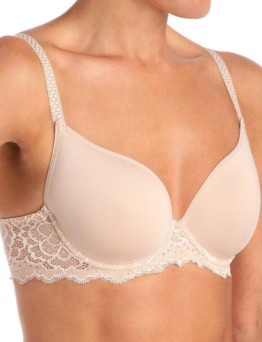 Simone Perele Caresse 3D Plunge Bra BRA - BASIC - T-SHIRT SIMONE PERELE PEAU ROSE 36F