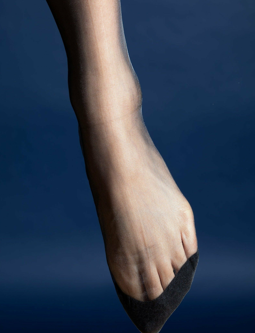 Vixen & Fox Deco Gold Lurex Seam Stocking