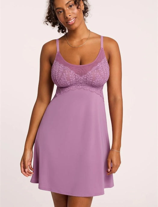 Montelle Berry Garden Bust Support Chemise