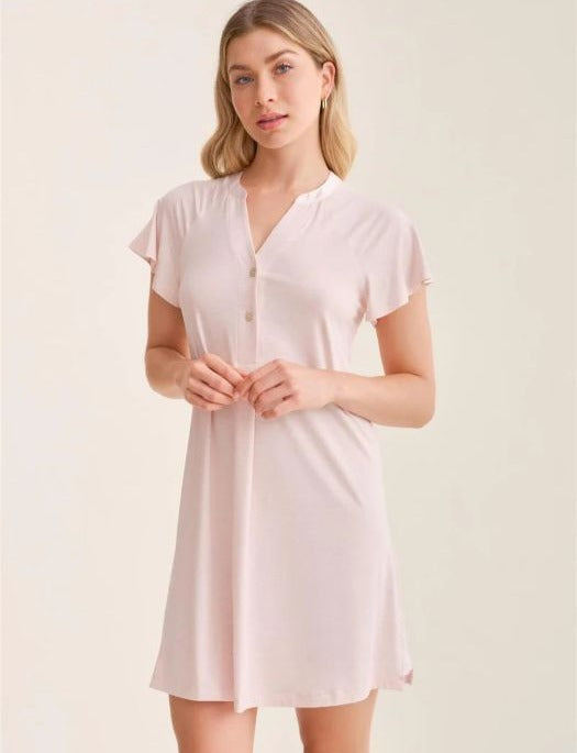 Fleur't Flutter Sleeve Nightshirt