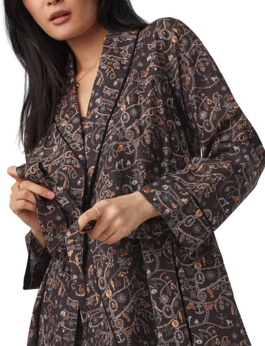Bedhead Forever Heirloom Woven Tana Lawn&reg; Robe Made with Liberty Fabrics Shawl Collar Robe